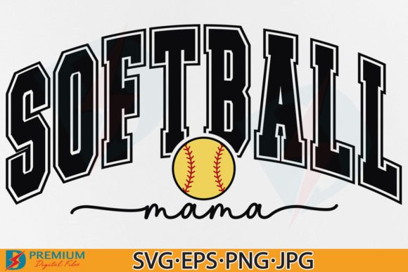 Download Softball Mama SVG, Retro Varsity Mom PNG - Png Collection