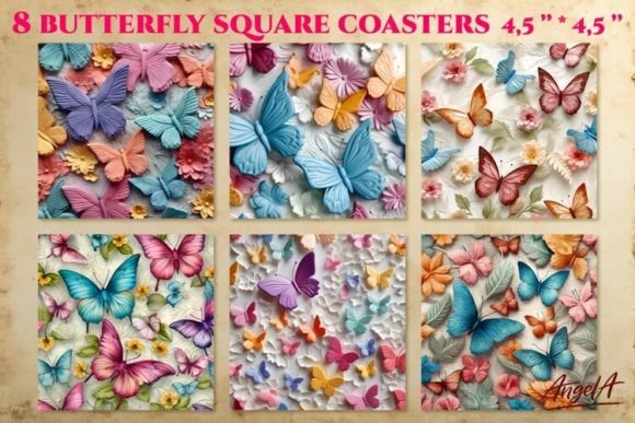 Download 3d Butterfly Sublimation Pattern Png - Png Collection