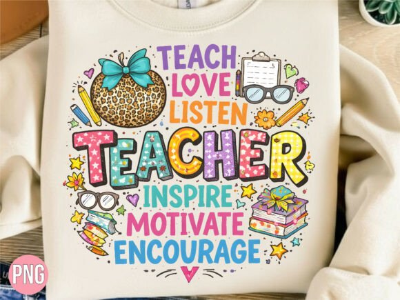 Download Colorful Teacher Quote PNG Shirt - Png Collection