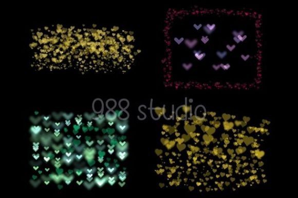Download Heart Splatter Confetti Decoration Png - Png Collection