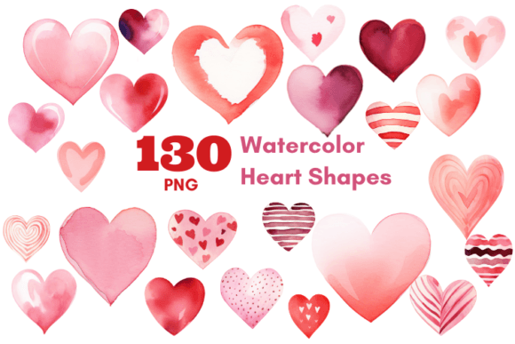 Download Watercolor Heart Sublimation Bundle PNG - Png Collection