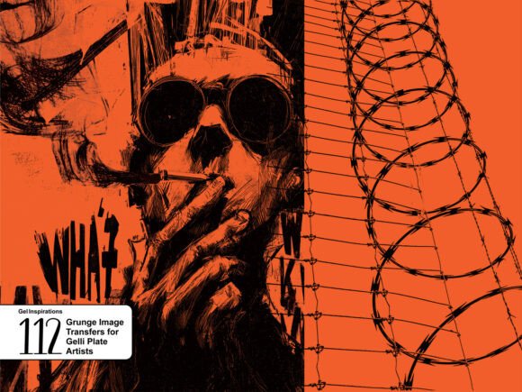 Download 112 Grunge Art Transfers for Gel Plates - Transfers Collection