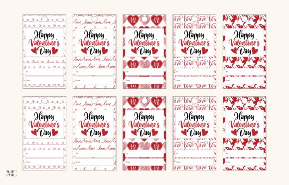 Download Happy Valentines Day Gift Tags - Valentines day Collection