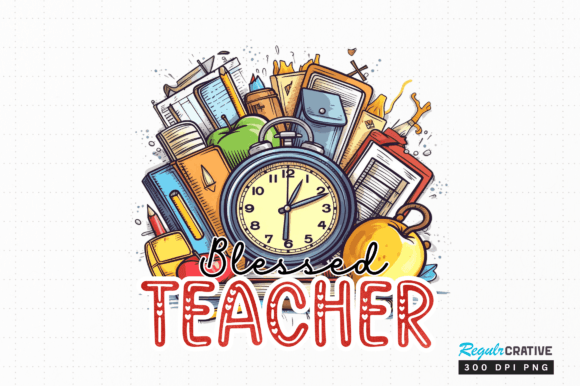 Download Blessed Teacher Png Sublimation Design - Png Collection
