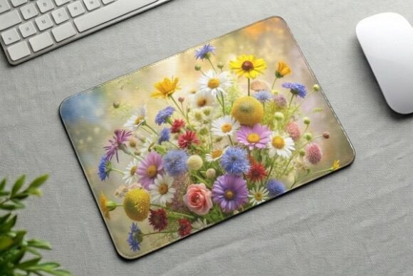 Download Wildflower Bouquet Mouse Pad PNG Design - Png Collection
