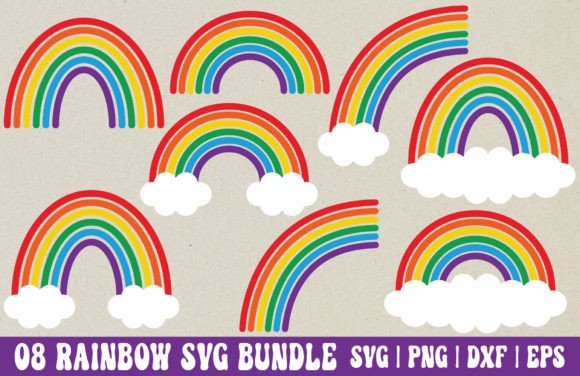 Download Rainbow SVG Bundle - Rainbow PNG - Png Collection