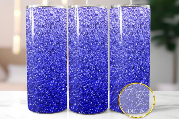 Download Dark Blue Glitter Tumbler Wrap Ombre PNG - Png Collection