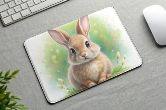 Download Easter Bunny Mouse Pad PNG Sublimation - Png Collection