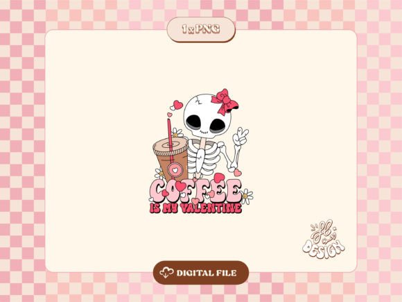 Download Coffee is My Valentine Skeleton PNG - Png Collection