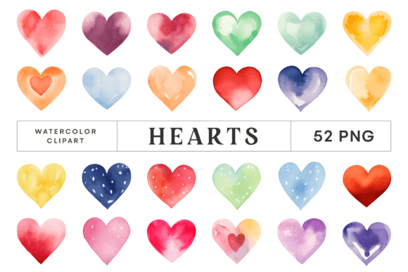 Download 52 Watercolor Heart PNG Clipart - Png Collection