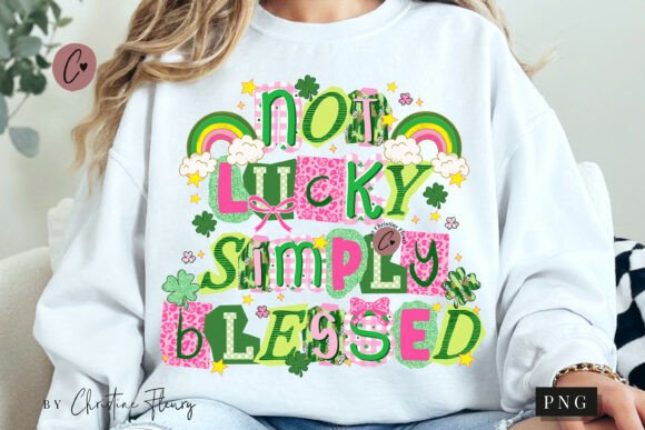 Download Not Lucky Simply Blessed PNG - Png Collection