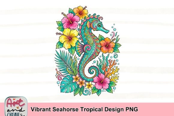 Download Vibrant Seahorse Tropical Design PNG - Png Collection