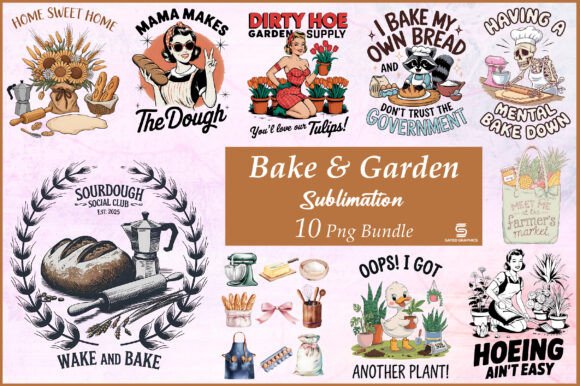 Download Bake &amp; Garden Png Sublimation Bundle - Png Collection