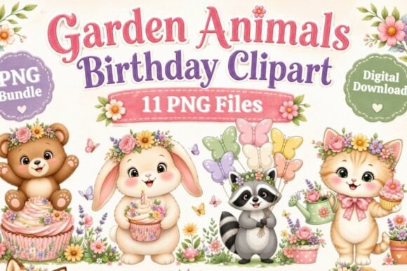 Download Garden Birthday Clipart | 11 PNG Files - Png Collection
