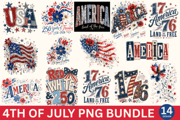Download Retro 250th Anniversary USA PNG Bundle - Png Collection