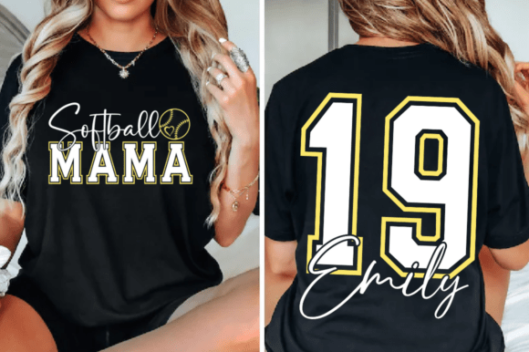 Download Custom Softball Mama SVG, Sports Mom PNG - Png Collection